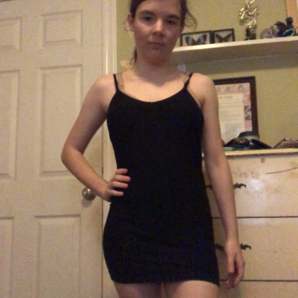 Black tank top